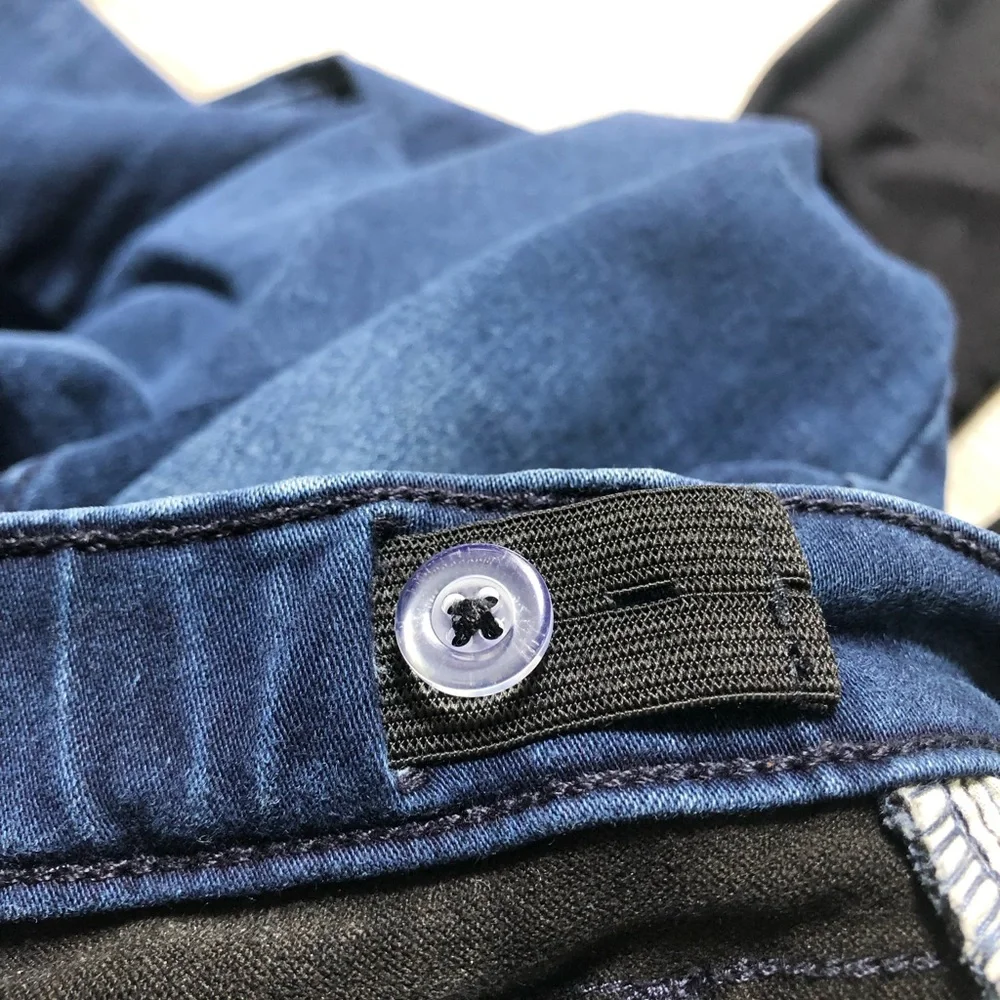 Girls 10 Old Navy Blue Denim Skinny Jeans and Black Leggings
